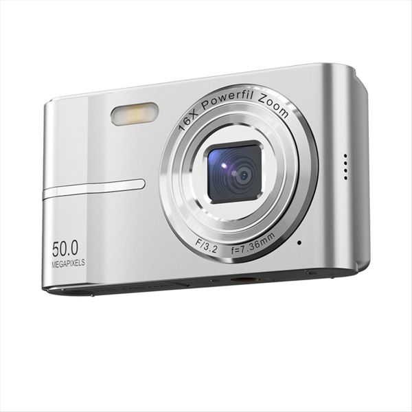 2.4 Inch 50Mp 16 x Zoom Video Recorder Camera Silver