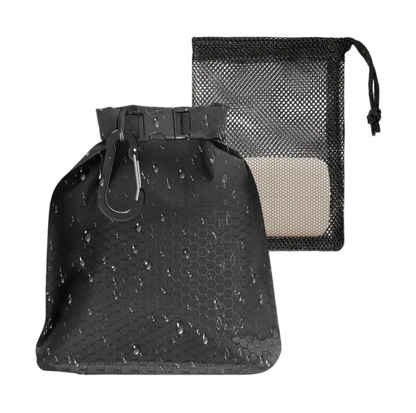 Quick-Dry Travel Black Soap Bag - Waterproof &amp; Leakproof