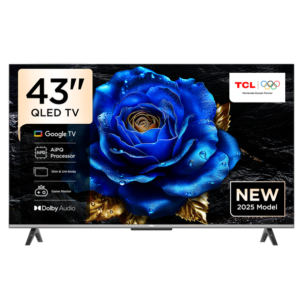 TCL 43" T6C 4K QLED Google Smart TV with Dolby Vision &amp; Atmos