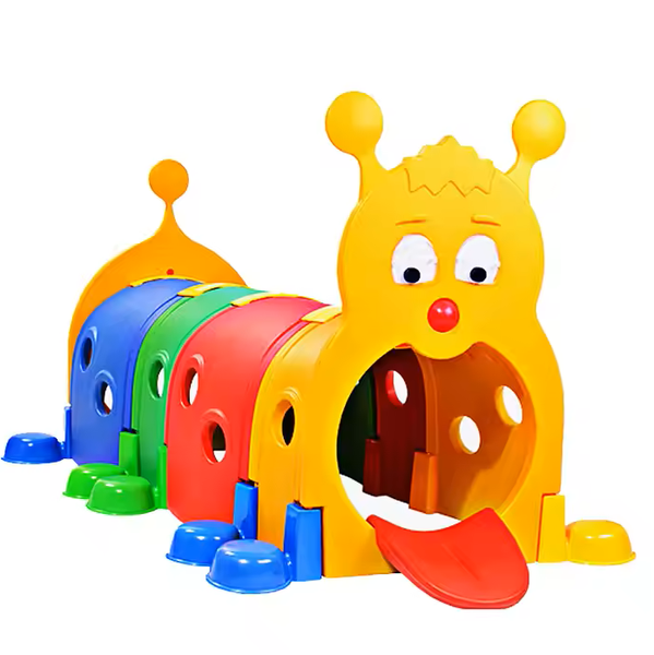 Babies-Up Rainbow Caterpillar Tunnel Adventure for Kids Playground Fun
