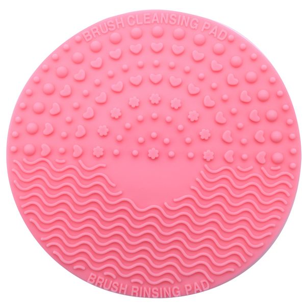 Silicone Makeup Brush Cleansing Pad Palette Cosmetic Pink