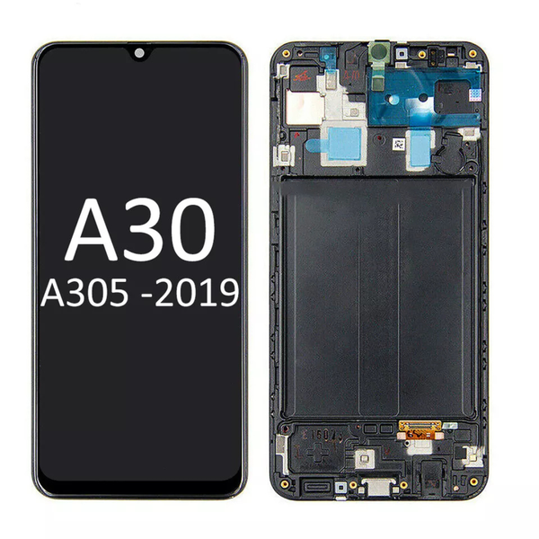 LCD Display with Frame Compatible with Samsung Galaxy S20 Ultra