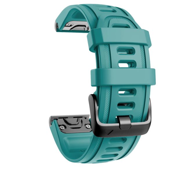 Silicone Band Compatible with Garmin Fenix 6s (20mm) - Turquoise