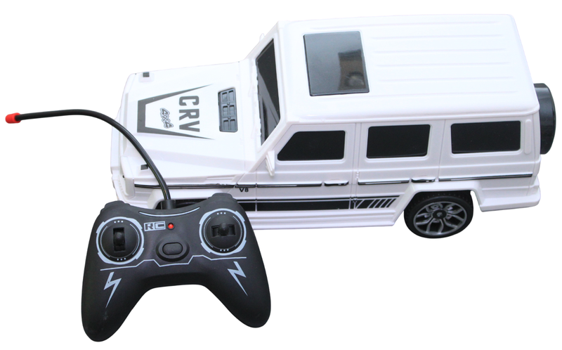 1:12 Remote Control Model Car - Black/White - Kids RC Toy 3+ Years