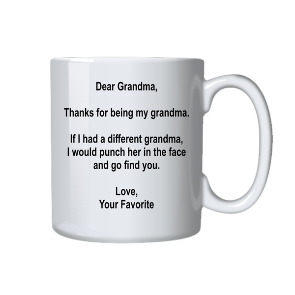 Thanks for Being My Grandma Coffee Mug - Gift Idea