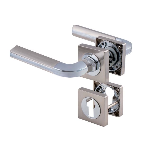 Sanlic Jaguar Pro Designer MOSCOW Cylinder Handles Satin Chrome &amp; Chrome