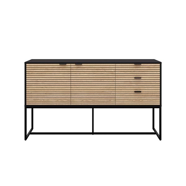 Pola Wooden Sideboard 2 Doors 3 Drawers