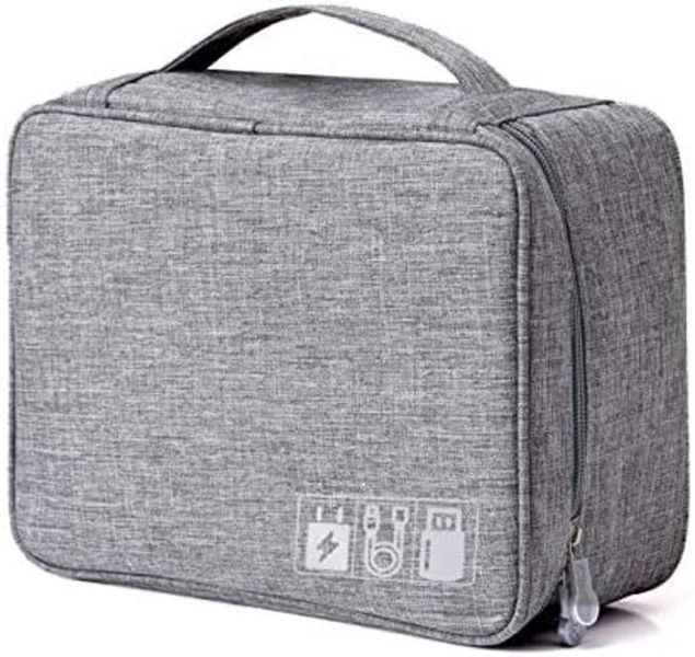Portable Travel Electronics Organizer for Cable Charger Phone