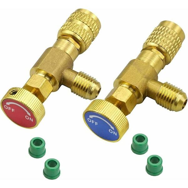 2 Piece Refrigerant Regulating Valve f=For R22/R410 Fitting Adapters