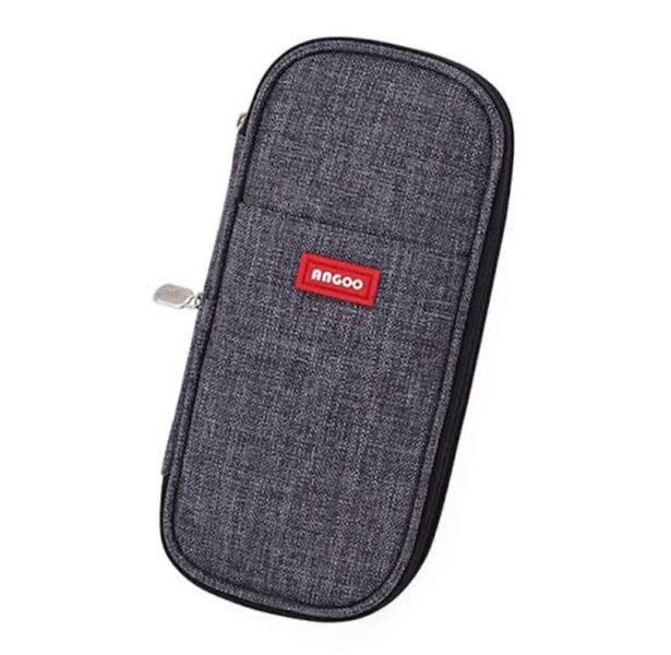 Pencil Pouch Bag Pen Holder Large Capacity 3 Compartments