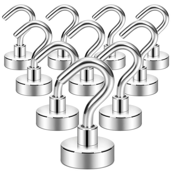 Magnetic Hooks Hanger for Curtain - Heavy Duty Earth Magnets - 10 Piece