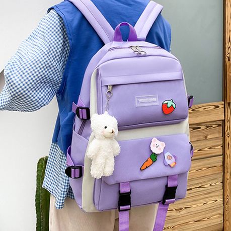 Cute purple backpacks best sale