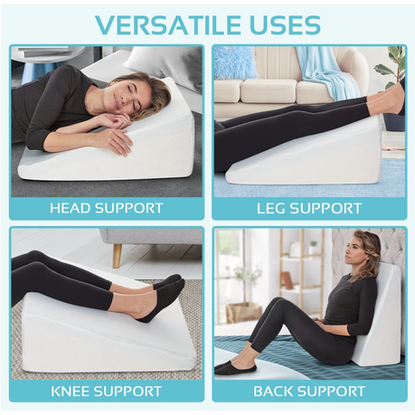 Triangle leg outlet pillow