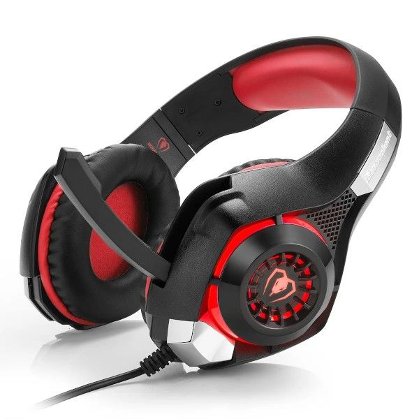 Beexcellent - GM-1 - Ergonomic Pro Gaming Headset With 360 Sound - Red
