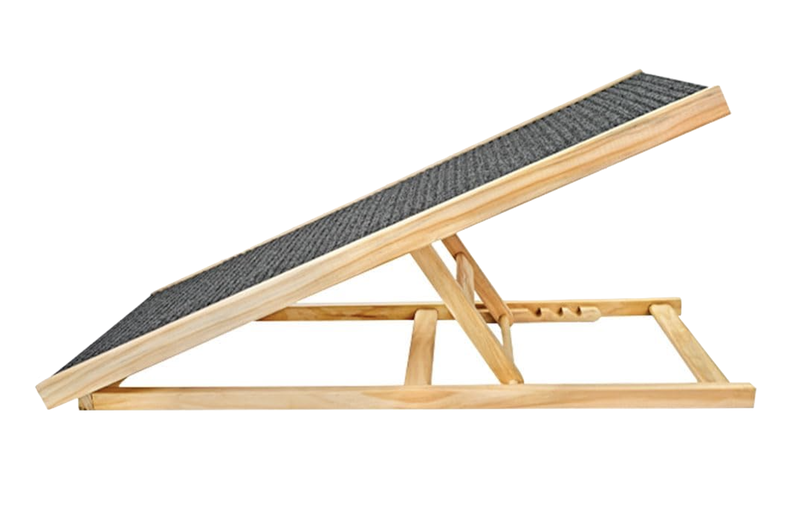 Pet Non-Slip Adjustable &amp; Foldable Dog Ramp Ladder - 70cm