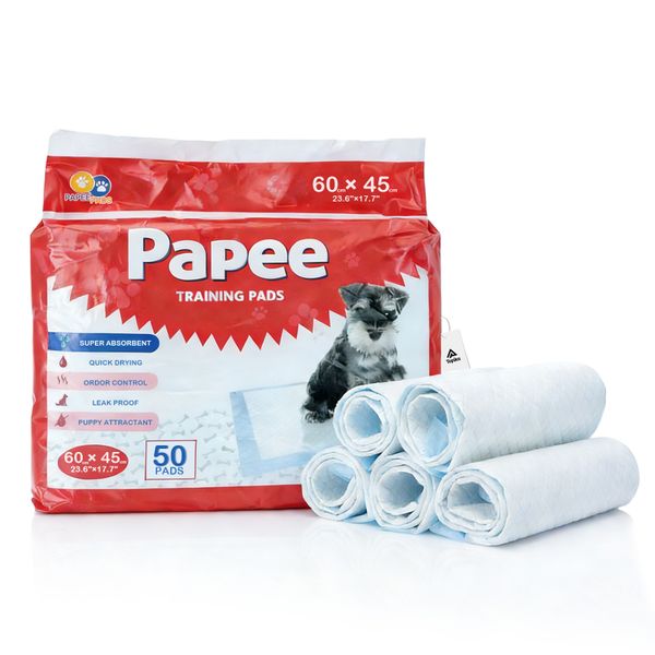 Topika 50 pcs Disposable Puppy Training Pads, Super Absorbent Pee Pads
