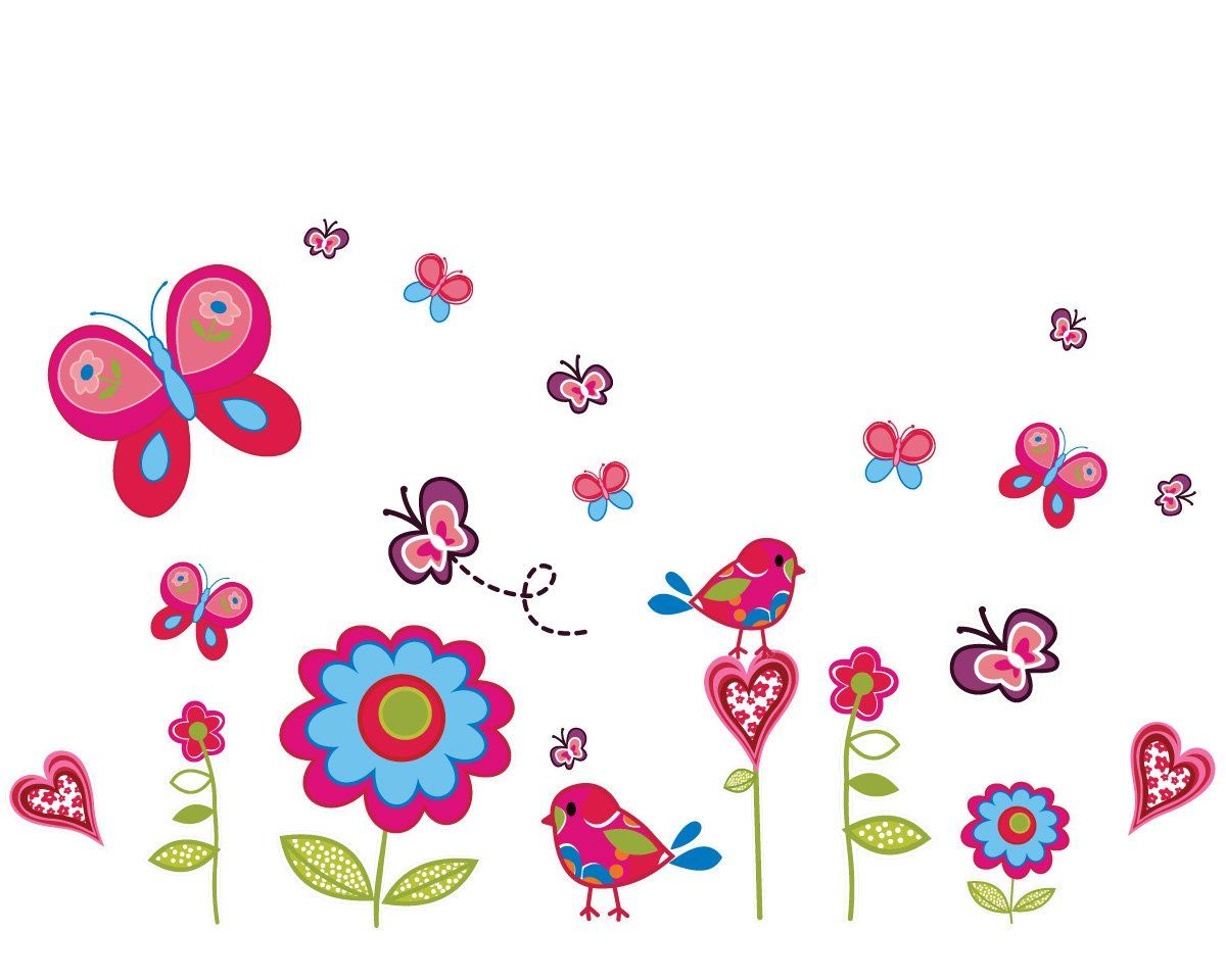 Fantastick Butterfly Garden Vinyl Wall Stickers Buy Online in South