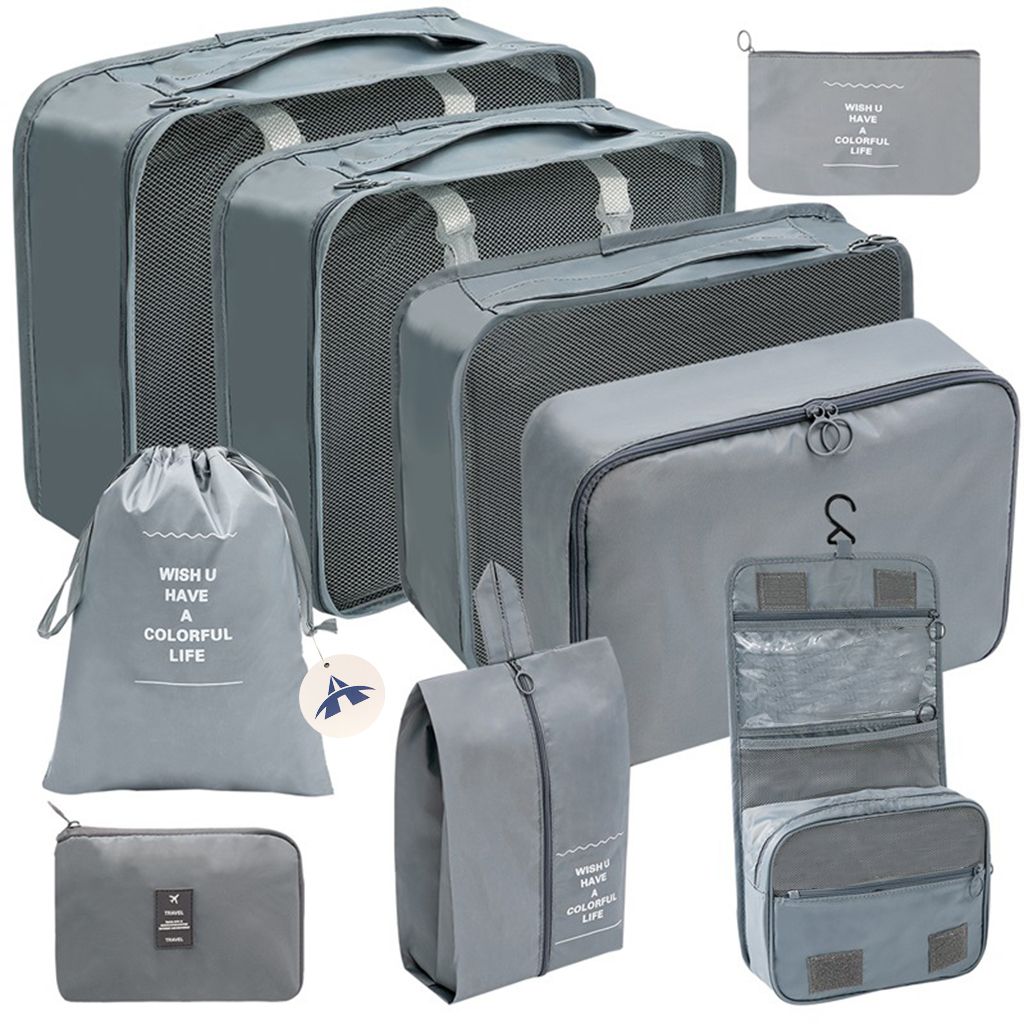 Packing Cubes Luggage Packing Organizers for Travel - 9-Pieces Set