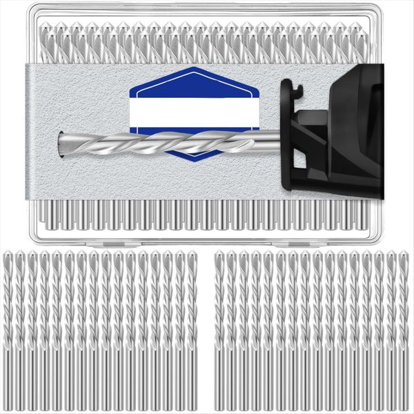 100 Pieces Drywall Drill Bits Pilot Point Cutting Drill Bits(5/32 In)