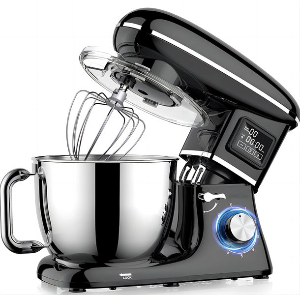 BezosMax 1500W Smart Stand Mixer with LCD Screen, Electric Food Mixer
