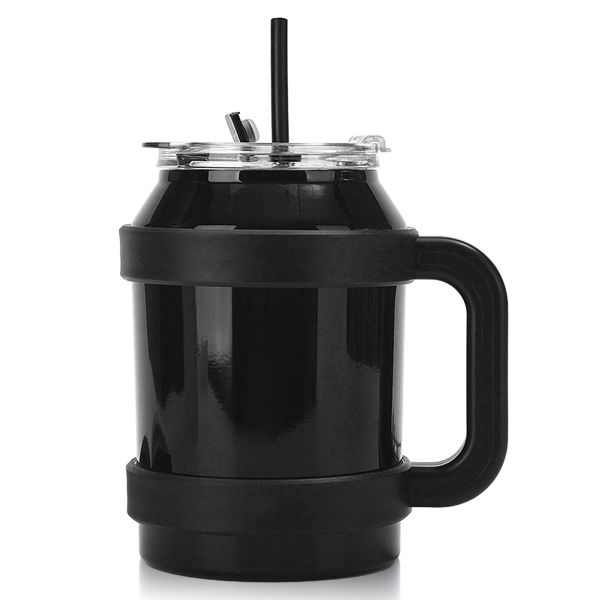 1.5L Leak Proof Tumbler with Handle Straw Vacuum Insulated Double WallFlask