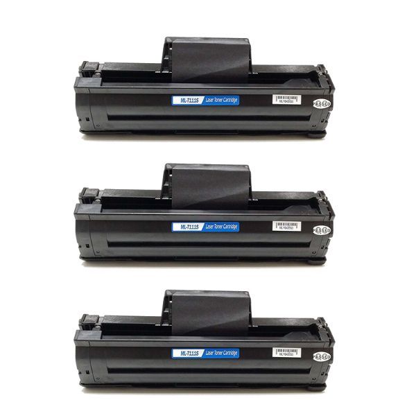 Inksaver Samsung D111S / MLT-D111S / 111S Pack of 3 Compatible Black ...