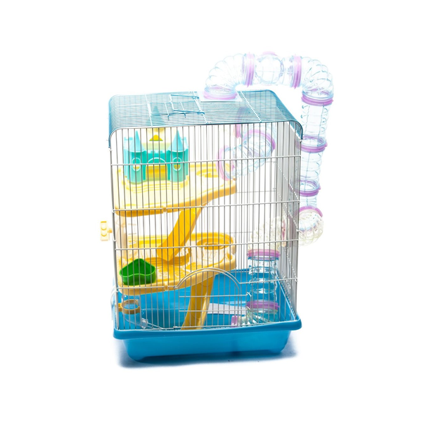 Hamster Cage with Tube Tunnels - 35x26x46cm