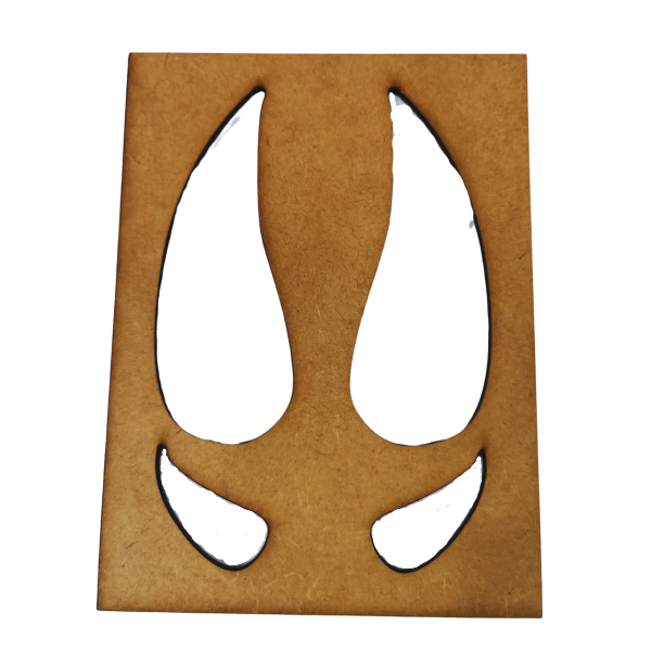 Reindeer Hoof Stencil