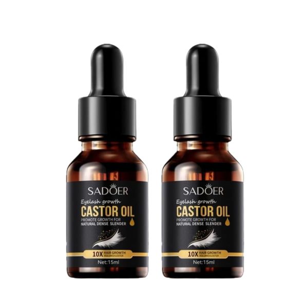 Sadoer Eyelash Groth Castor Oil - Pack of 2
