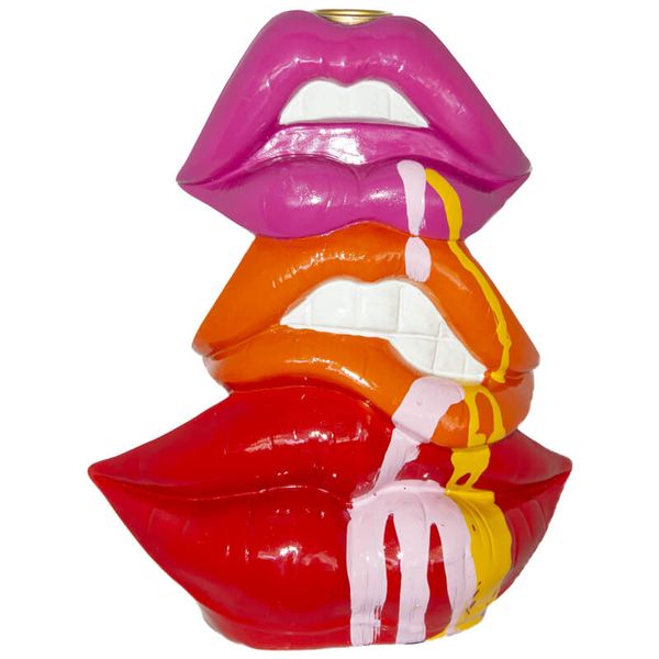 Opulent Homeware Lips Candle Holder 20cm