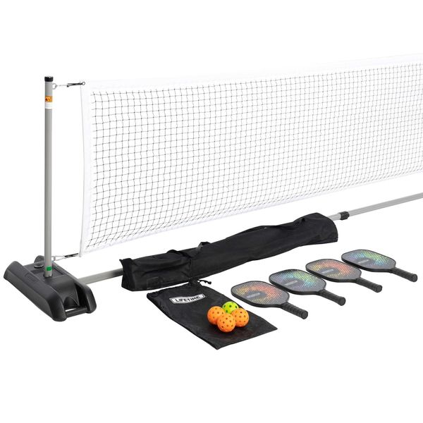 Lifetime Pro Pickleball Set - Net, 4xPaddles, 4xBalls and Bag