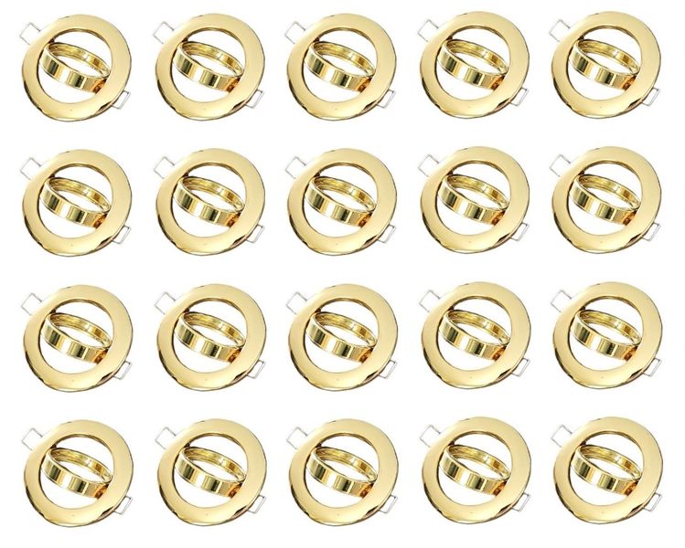 Hello Today Gold Swivel Down Light Fittings - 20 Pack