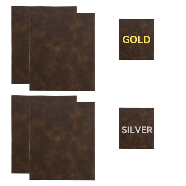 4-Pack Leather Repair Patches, 10x12in Self-Adhesive for Sofa &amp; Car Seat
