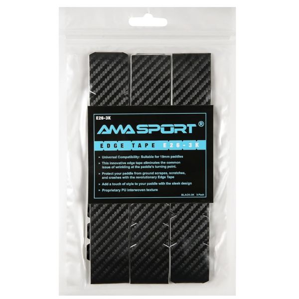 26mm Pickleball Paddle Protection Tape, Pickleball Edge Guard Tape - Black