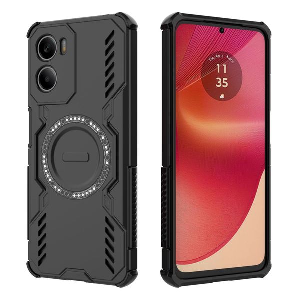Dissipation Magnetic Back Cover Compatible With Motorola Moto G05