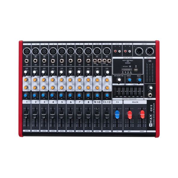 Xmax CX12 8 mic + 4 Stereo channel unpowered mixer