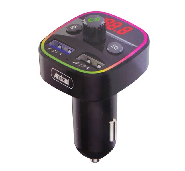 Andowl Bluetooth 5.0 Handsfree Audio FM Transmitter USB