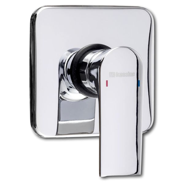 Round &amp; Square Polished Chrome Shower Mixer