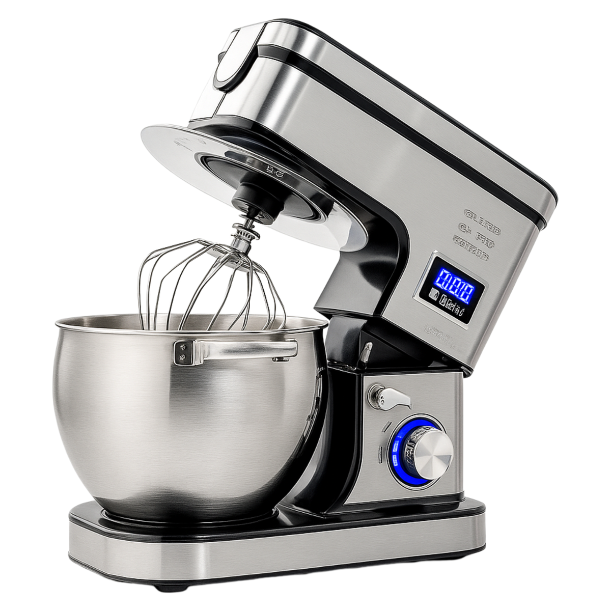 6-Speed Stainless Steel Stand Mixer, 2000W Power with 12L Bowl