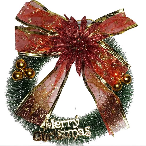 Tiny Mistletoe Wreath - Small Garland - Door Christmas Decoration