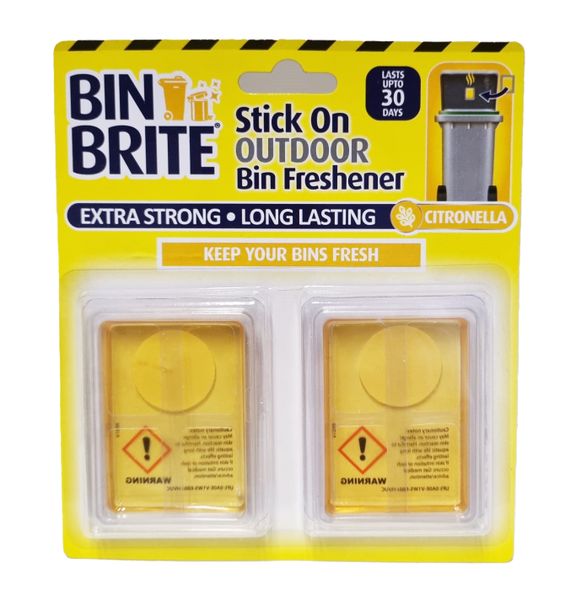 Bin Brite Stick On Bin Freshener Citronella 2-Pack