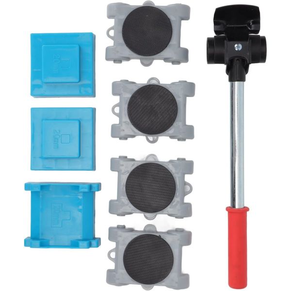 8 Piece Furniture Mover Kit, Heavy Duty Furniture Moving Tool - Grey