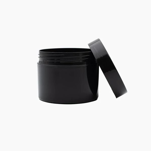 50 x 250g Black Cosmetic Jar (85mm neck) + Closure
