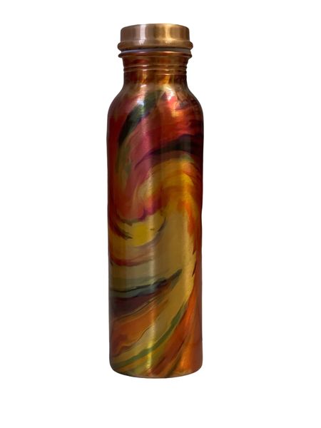 Pure Copper Saturn Rings print 100% Water Bottle 1 Litter