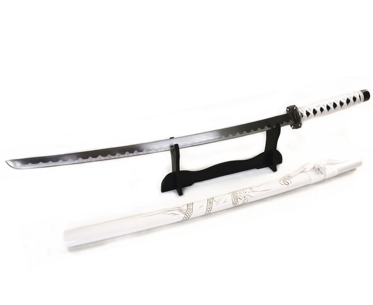 TAKASHI Sharpened Japanese Katana Sword with Stand Combat Ready