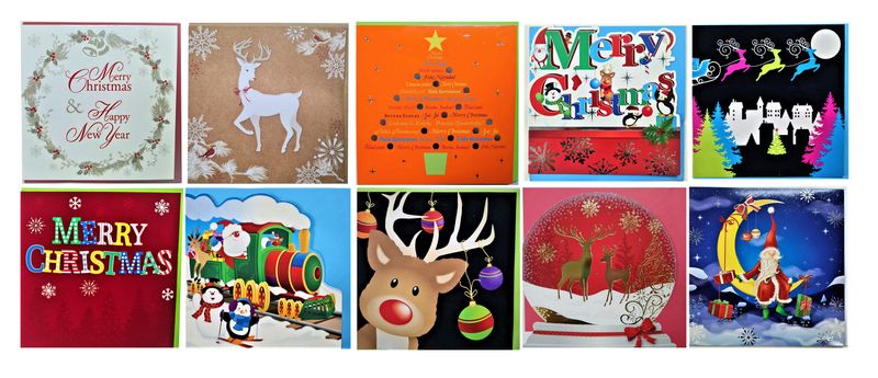 Premium Christmas Cards - Square - Pack of 10