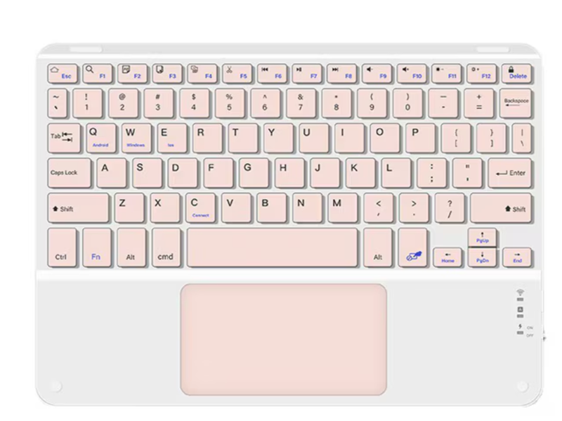 Bluetooth Keyboard with Touchpad, Ultra-Slim Portable 78-Key Design