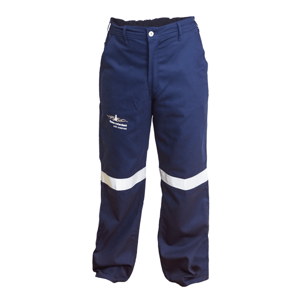 The Continental Flame Acid Overall Trouser- Navy Blue