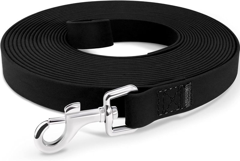 Synergy360 Long-Reach Dog Leash Black - 50ft