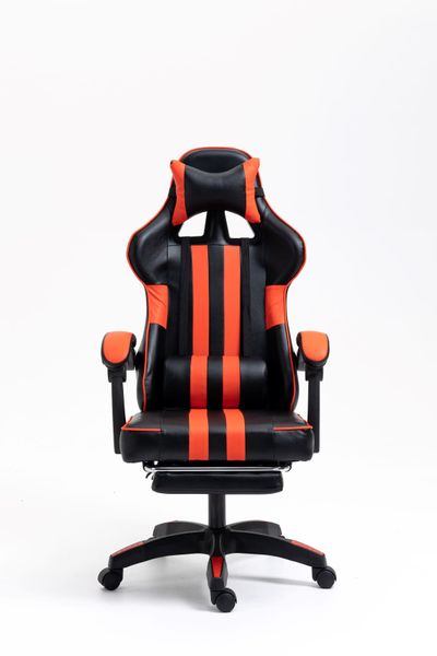 RACING Gaming Chair with Footrest (Orange)